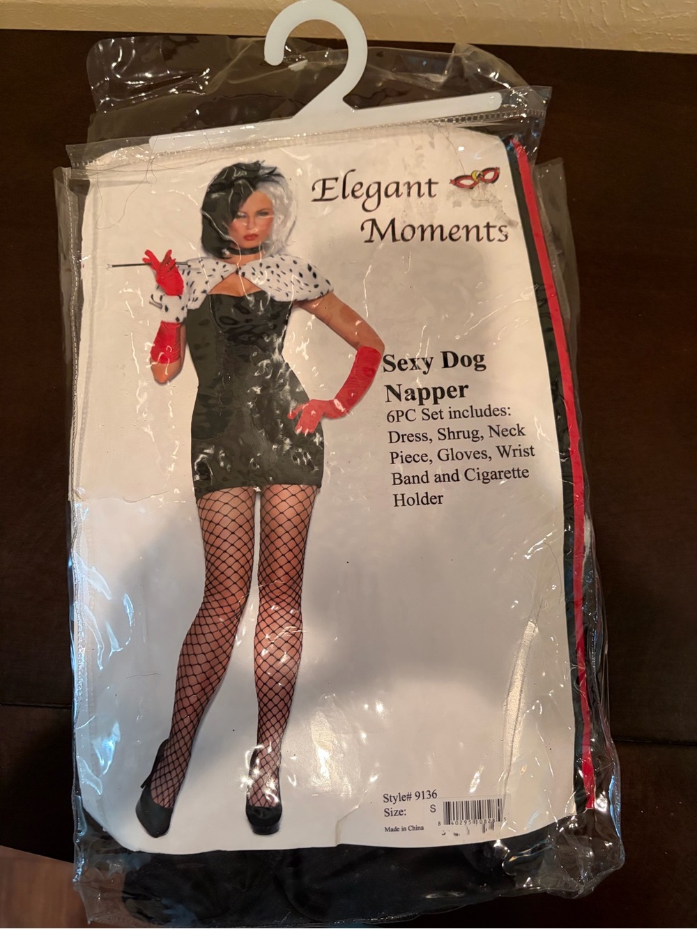 Elegant Moments Black & Red Glamorous Dog Napper Costume